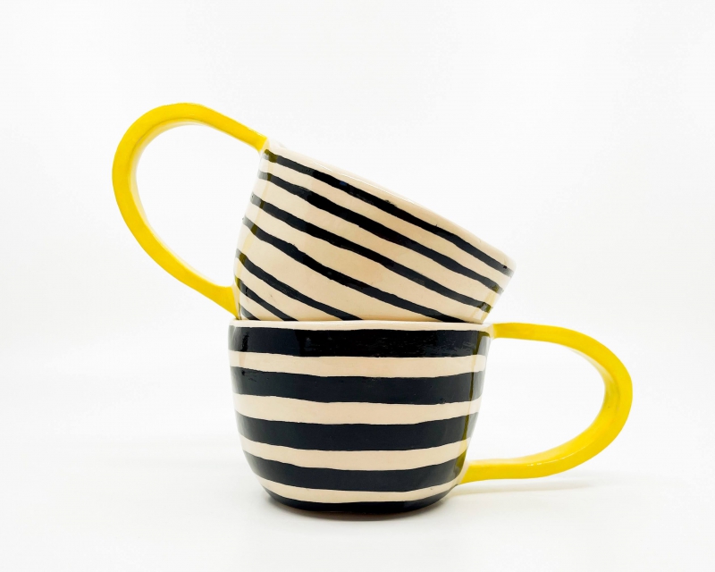 Handbuilt ceramic mugs ELDA & FERDO